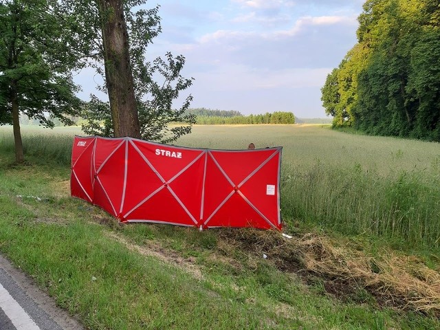 Wypadek w Suchorzu na drodze krajowej nr 21. Zginął motocyklista