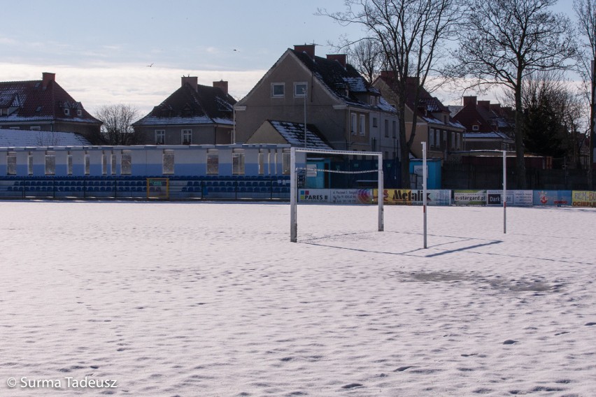 Białe boiska w Stargardzie. Zimowe ZDJĘCIA nie tylko ze stadionów