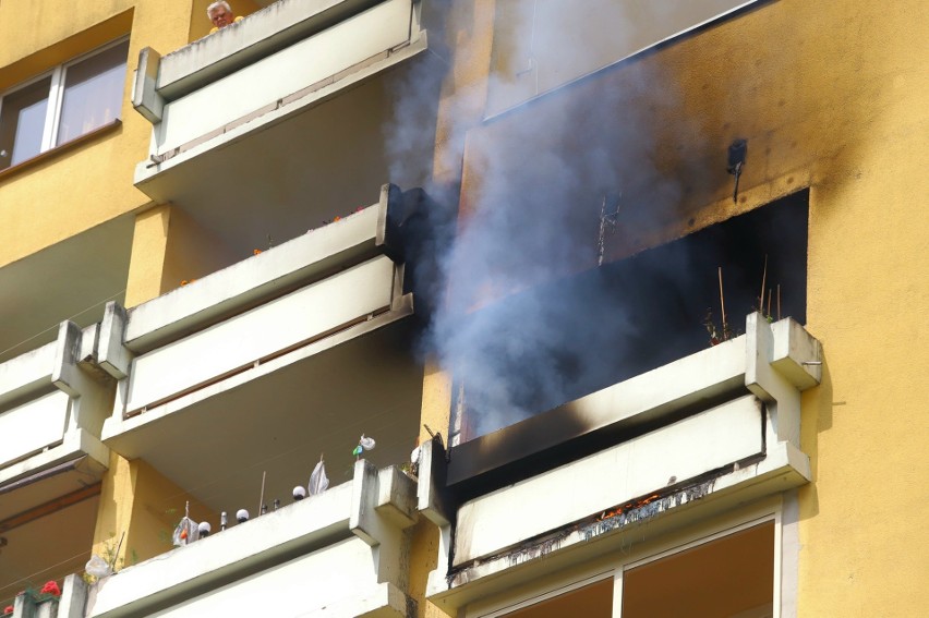 Pożar mieszkania przy ul. Balonowej we Wrocławiu 5.06.2023
