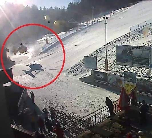 Wypadek na wyciągu narciarskim w Wiśle Soszowie. Z kanapy...