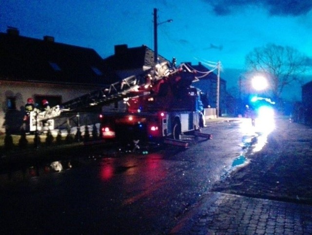 Największe szkody wiatr wyrządził w Warłowie.