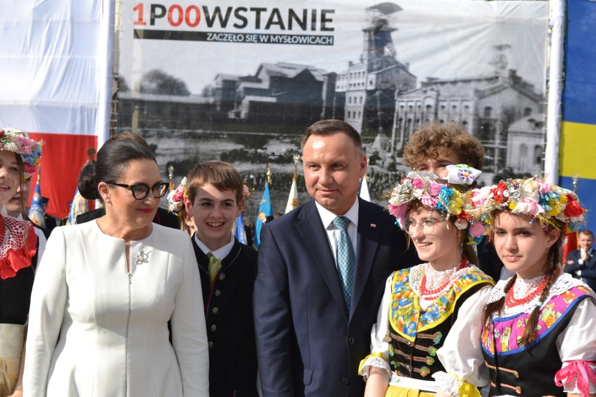 Andrzej Duda spotkał się z mieszkańcami na mysłowickim rynku