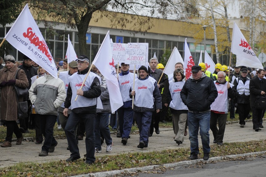 Bydgoszcz. Związkowcy i pracownicy protestują w obronie...