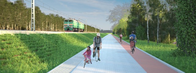 Tak mają wyglądać nowe ścieżki rowerowe z Ząbkowic do dworca PKP w Gołonogu oraz Tucznawy