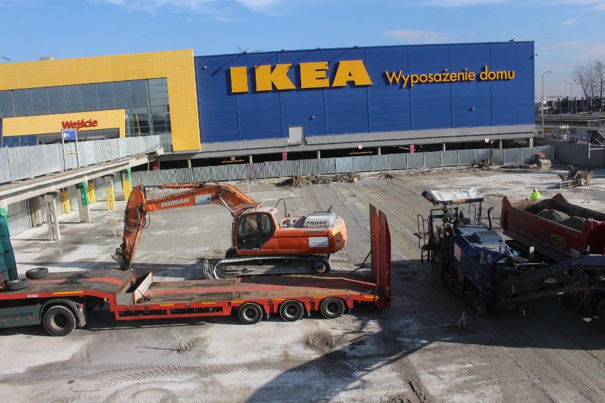 IKEA Katowice: Remont parkingu idzie pełną parą [NOWE ZDJĘCIA Z BUDOWY] 