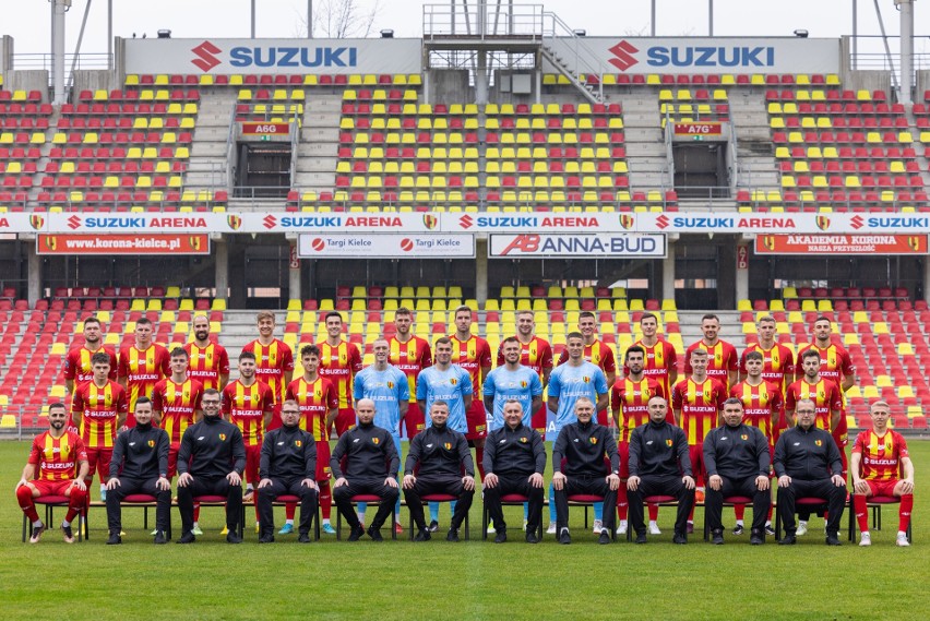 Drużyna Korony Kielce na na rundę wiosenną sezonu 2022/2023...