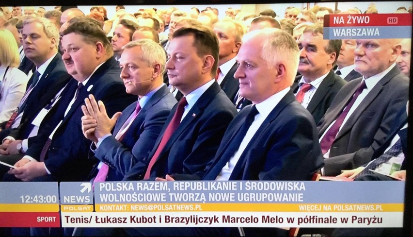 Michał Zaleski na konwencji założycielskiej nowej partii Porozumienie. Co tam robił? [ZDJĘCIA]