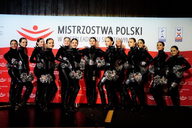 Power Cheer Team z Bierkowa na Mistrzostwach Polskie w Kielcach. Zesp&oacute;ł zajął 3. miejsce w kategorii Pom Dance Premier Junior.