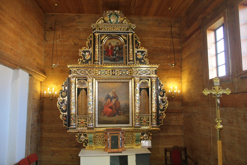Renowacja ołtarza głównego w kościele św. Anny w Brzezinach zbliża się do końca