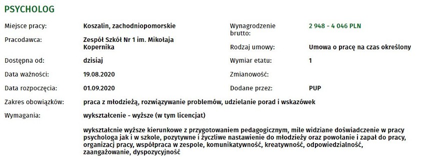 Praca w Koszalinie. Sprawdź ponad 40 nowych ofert! Zarobki, warunki, szczegóły