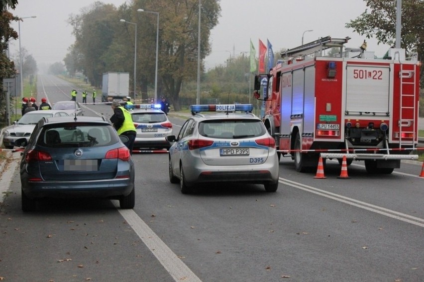 Wypadek w Puławach.