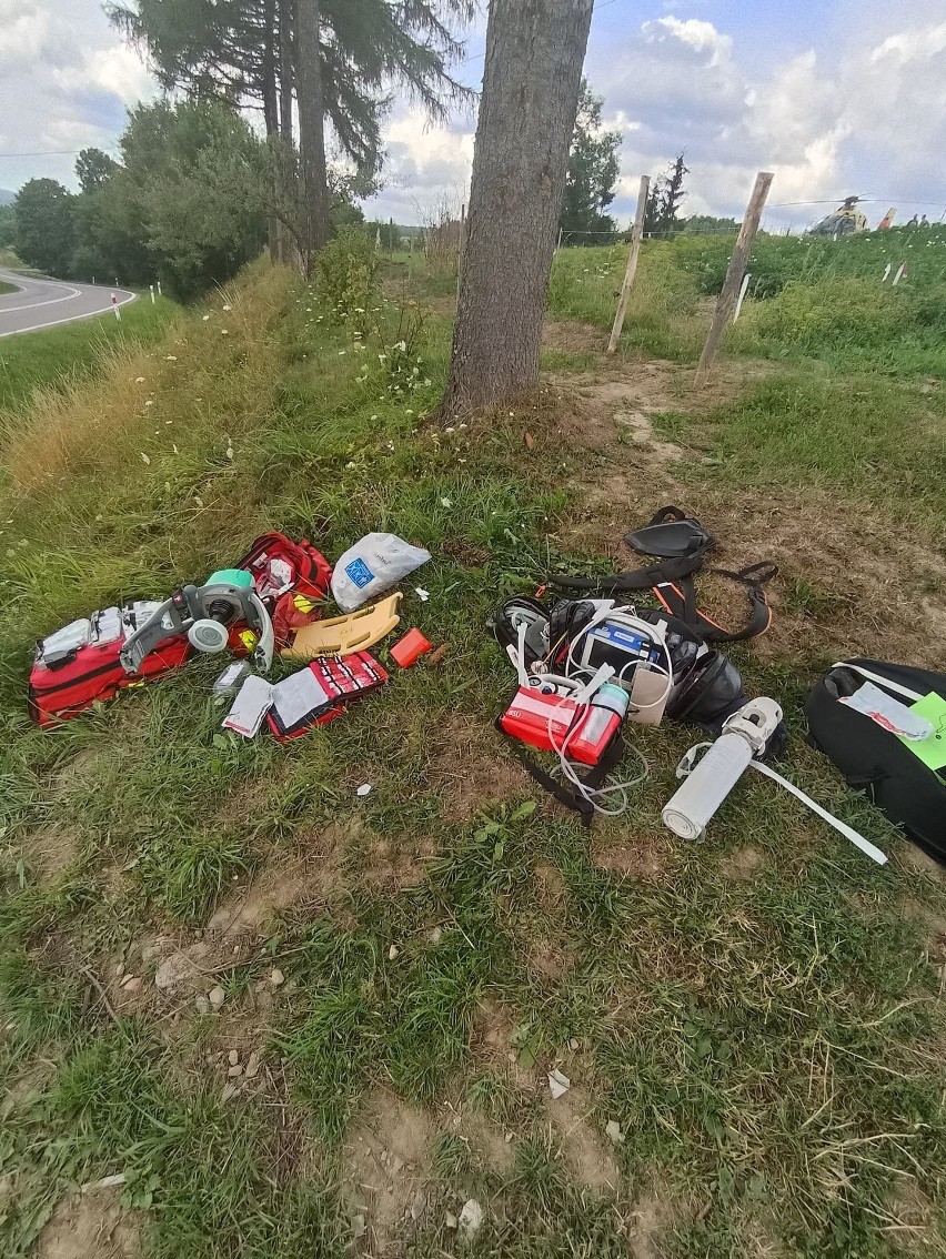 Dzięki szybkiej reakcji udało się uratować życie człowieka w Kuźminie w powiecie przemyskim