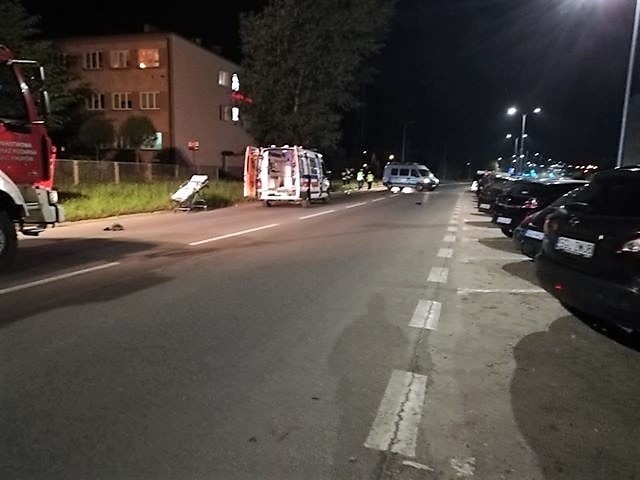 Wypadek motocyklisty w Knurowie