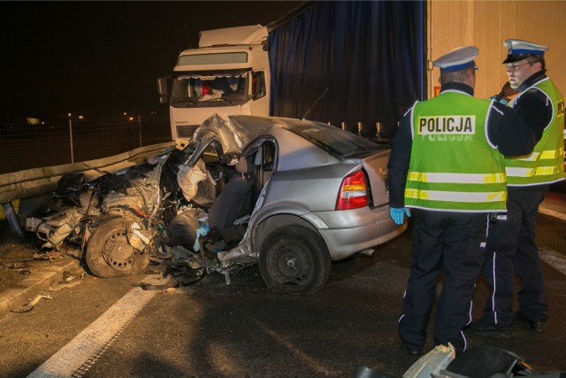 Wypadek na obwodnicy Krakowa