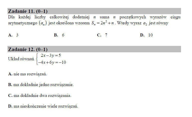 Matura poprawkowa 2017 Matematyka - odpowiedzi, rozwiązania...