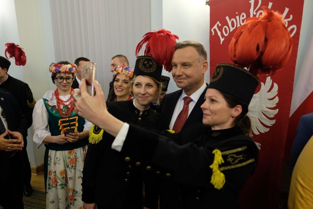 Powstańczy pociąg dojechał na urodziny prezydenta Andrzeja Dudy
