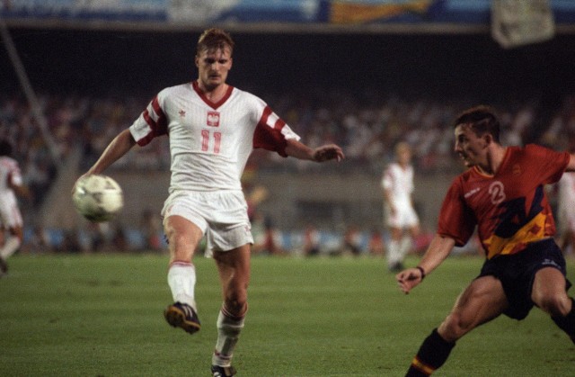 8 sierpnia 1992. Finał olimpijski Barcelona: Hiszpania - Polska (3:2). Król strzelców igrzysk Andrzej Juskowiak