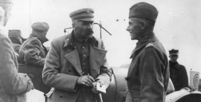 Naczelny Wódz Józef Piłsudski i gen. Edward Rydz-Śmigły