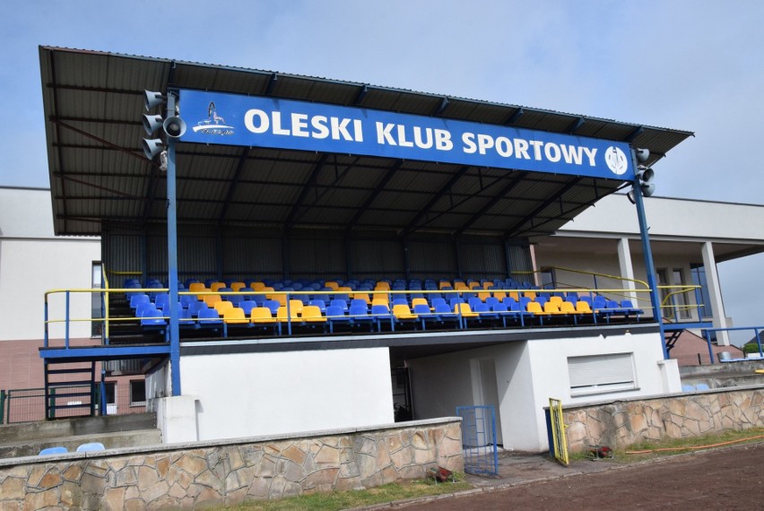 Stadion miejski w Oleśnie w remoncie.