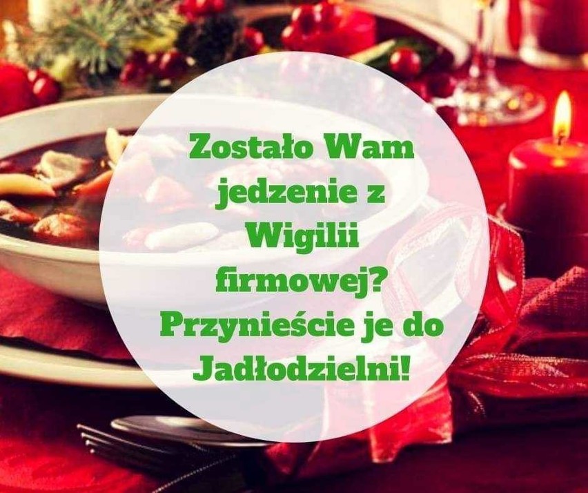 W Toruniu działają trzy jadłodzielnie. Każdy może przynieść...