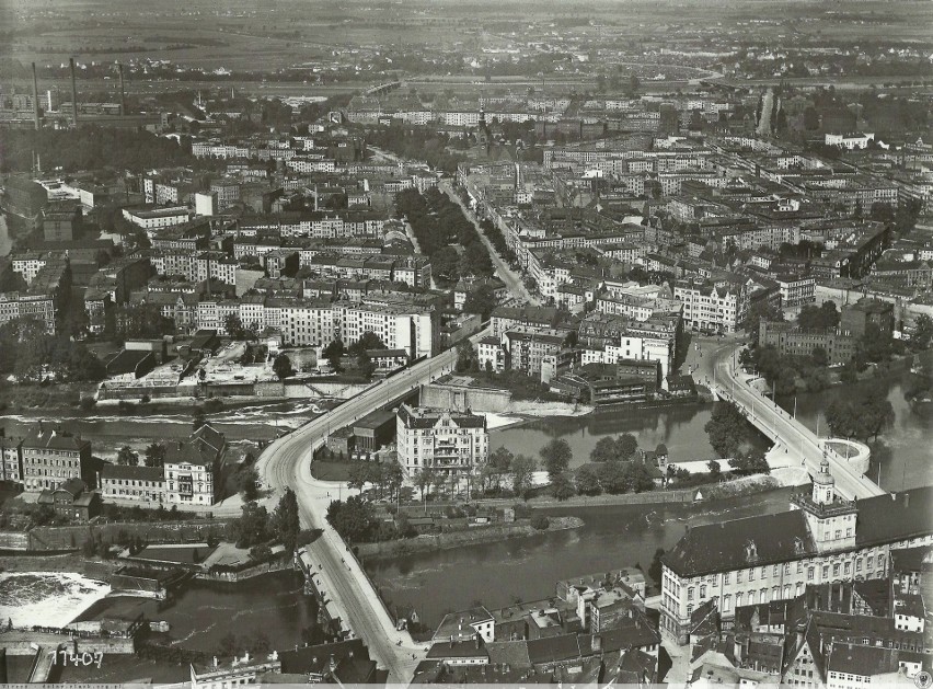 1934 r., Mosty Uniwersyteckie i Pomorskie oraz rejon pl. Św....