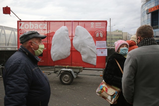 Dwumetrowy model płuc będzie stał na Patelni przez dwa tygodnie. Wtedy ocenimy ich stan i powietrze, którym oddychamy.Zobacz kolejne zdjęcia. Przesuwaj zdjęcia w prawo - naciśnij strzałkę lub przycisk NASTĘPNE