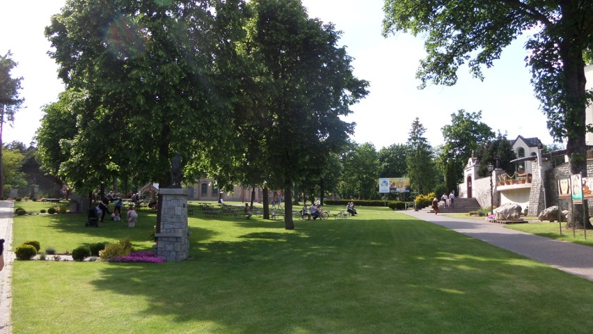 Park w leśniowskim sanktuarium