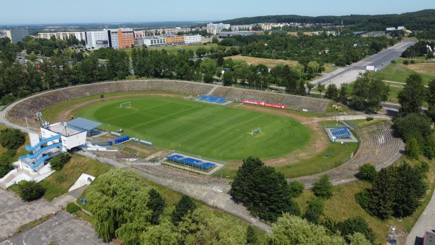 Stadion Gwardii w Koszalinie to stadion główny i trzy boiska...