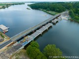 Tak wygląda rozbiórka mostu na Bobrze, na trasie Krosno Odrzańskie-Gubin. Zobacz zdjęcia z lotu ptaka!