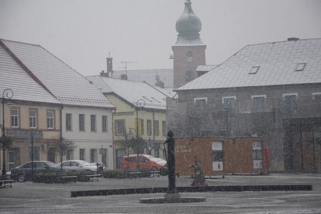 Zima na Starym Mieście w Sieradzu