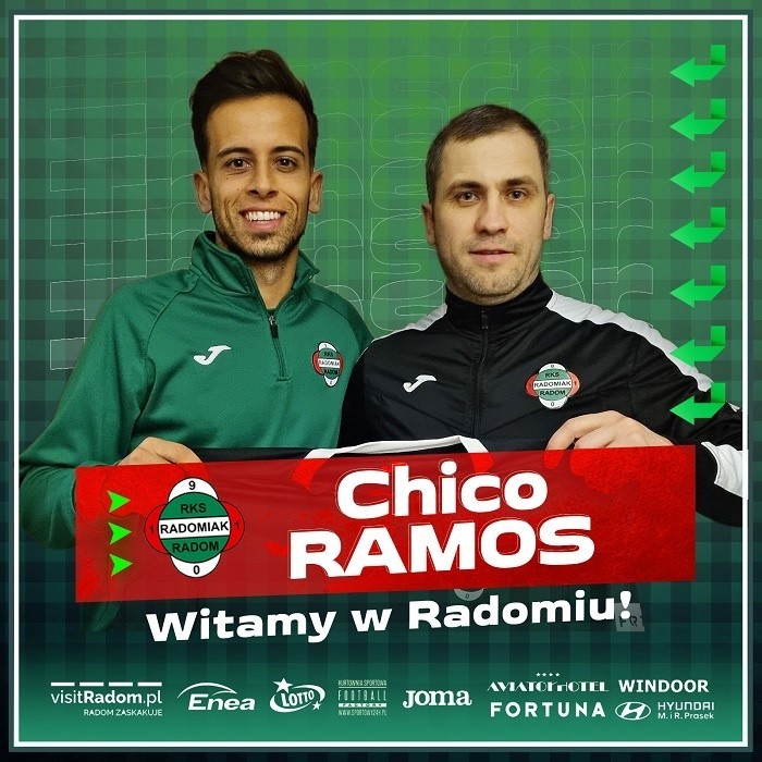 Transfery. Portugalski pomocnik Chico Ramos podpisał kontrakt z Radomiakiem Radom. Grał w FC Porto, wyceniany jest na 300 tysięcy euro