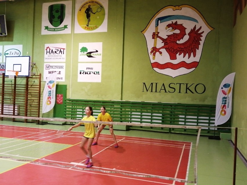 W Miastku odbył się turniej badmintona młodzików młodszych,...
