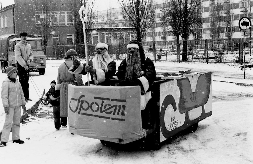 Zima w grudniu 1986 zaskoczyła, toteż wózek akumulatorowy...