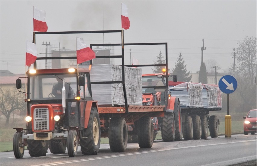 Rolnicy z Powiatu Inowrocławskiego znów blokowali drogi...