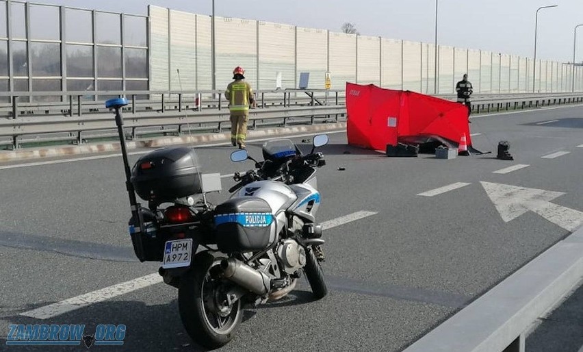 Wiśniewo. Śmiertelny wypadek motocyklisty na S8. Policja poszukuje świadków. Małgorzata Gersdorf i jej mąż mają związek ze sprawą? 