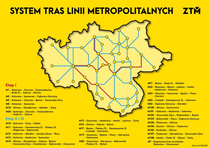 Metrolinie autobusowe na Śląsku i w Zagłębiu ruszają na trasy. Sprawdźcie, jakie miasta połączą