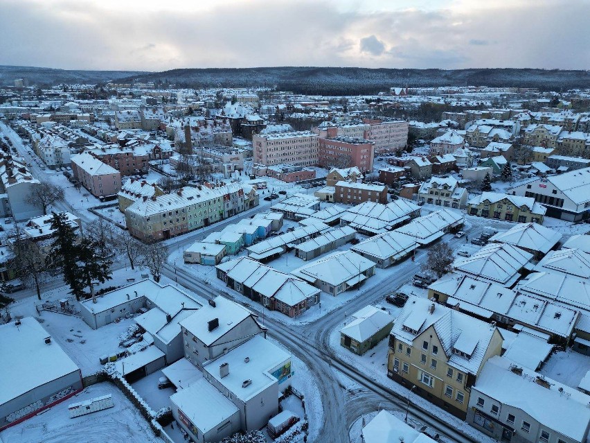 Śnieżna zima wróciła do Lęborka na dobre. Prognoza pogody...
