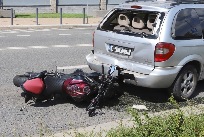 Wypadek niedaleko Galerii Słonecznej w Radomiu.