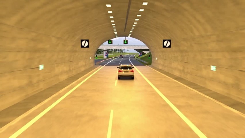 Tak będzie wyglądał tunel - wizualizacja