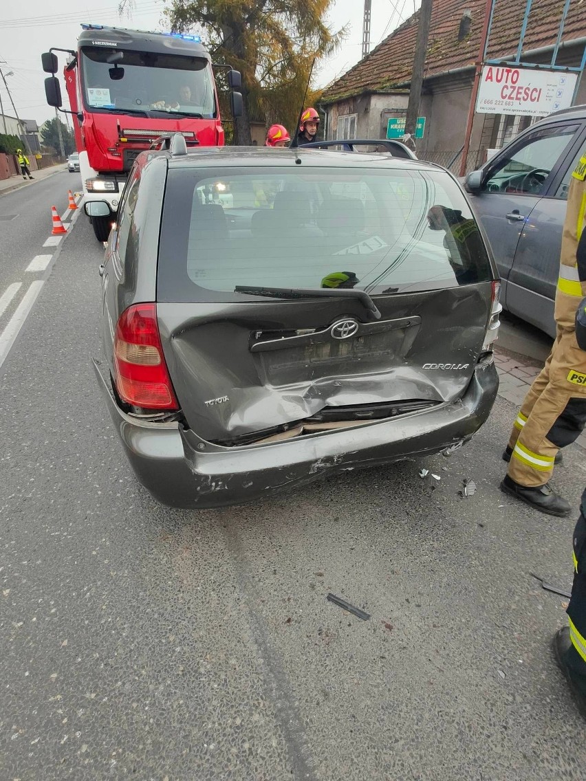 Wypadek w Zabierzowie na DK 79. Zderzyły się dwa samochody