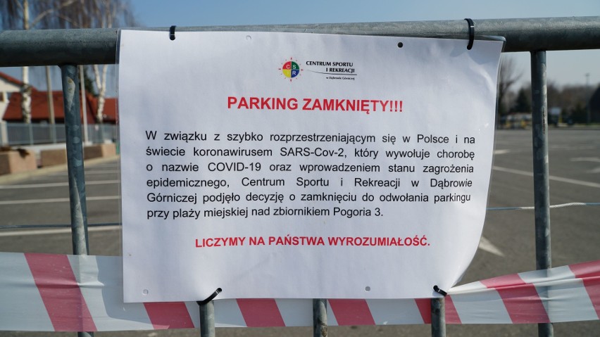 Większa część parkingu nad jeziorem Pogoria III została...