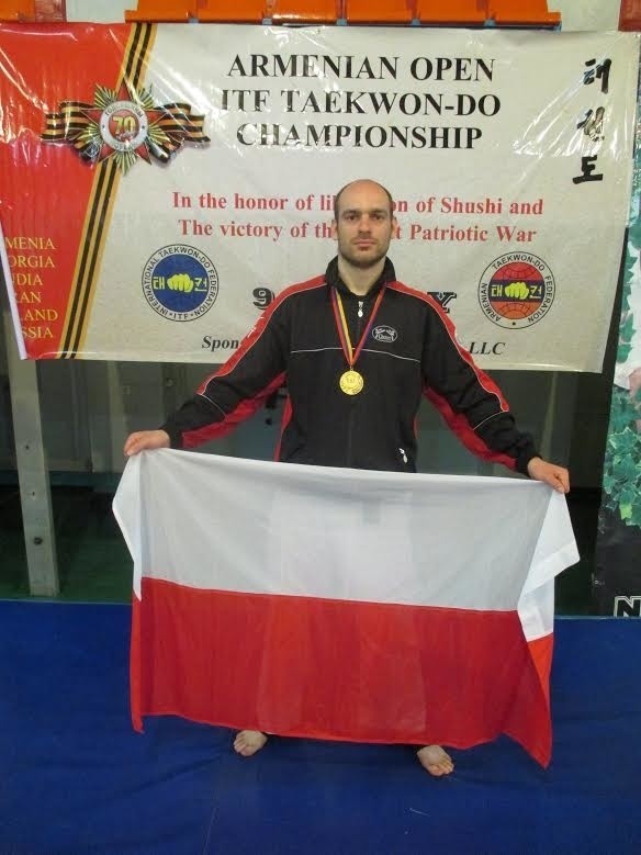 Maciej Kwaśniak z Czeladzi mistrzem... Armenii w taekwon-do