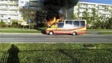 Pożar autobusu w Inowrocławiu [ZDJĘCIA]
