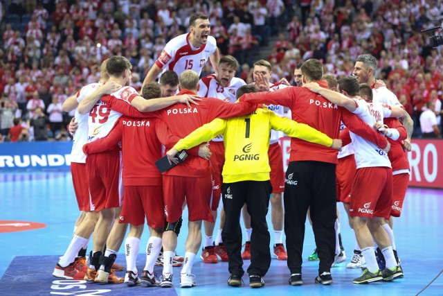 19.01.2016 krakow mistrzostwa europy pilka reczna tauron arena krakow mecz polska francja radosc wyganafot. anna kaczmarz /  polska press