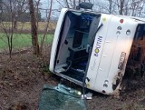 Wypadek autobusu z dziećmi i młodzieżą pod Skierniewicami