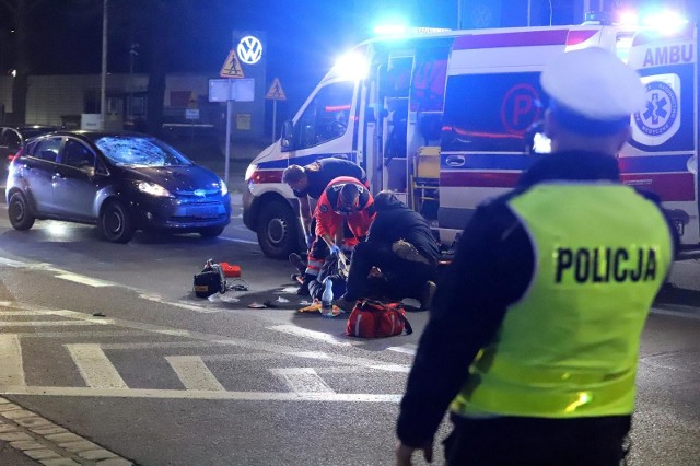 W Andrychowie doszło do potrącenia pieszego. Zdjęcie ilustracyjne