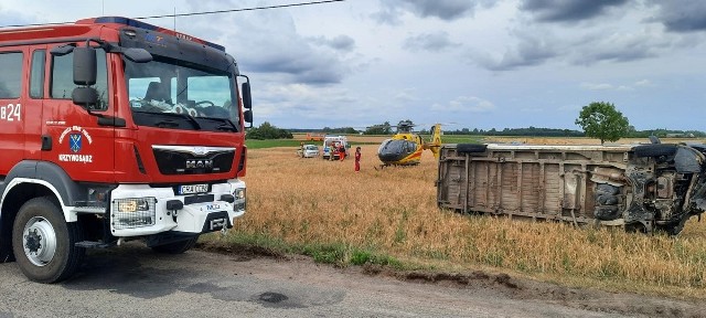 Tragiczny wypadek drogowy w miejscowości Szczeblotowo w pow. radziejowskim.