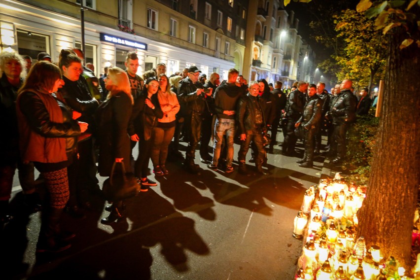 Motocykliści ze Szczecina pożegnali koleżankę [zdjęcia, wideo]