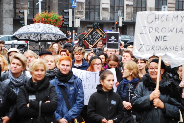 Czarny protest w Bytomiu