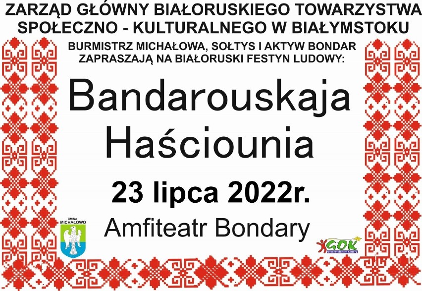 Festyn Ludowy. "Bandarouskaja Hasciounia" w amfitearze w Bondarach